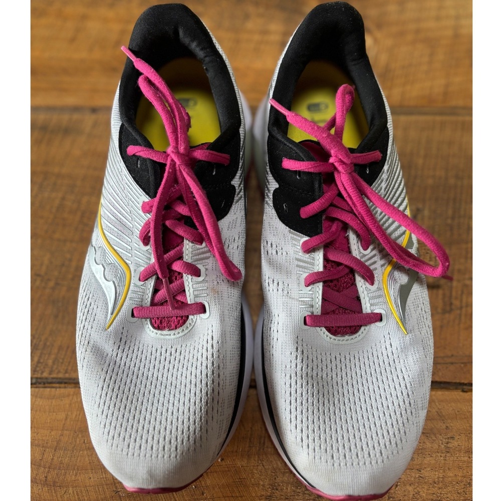 Saucony Guide 14 Womens Alloy Cherry Running Shoes PWRRUN Formfit‎ Sneakers 11 - Picture 2 of 10